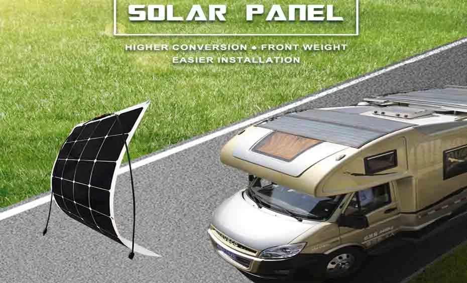 120w Flexible Solar Panel-The Top Of The Bus, The Top Of The Tourist Bus